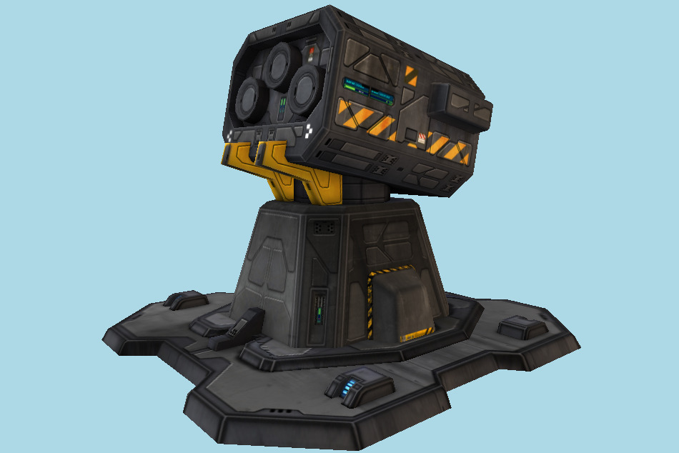 SciFi Base / Defense Tower 3d model
